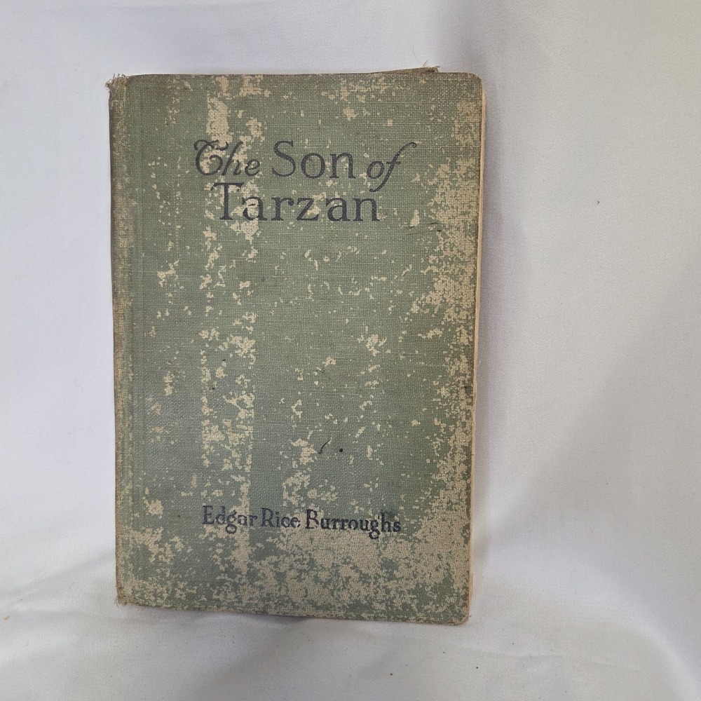Antique The Son Of Tarzan Book 1918 Edgar Rice Burroughs Cave Man